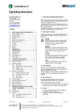 Preview for 1 page of ebm-papst S4E500AM03LA-001 Operating Instructions Manual