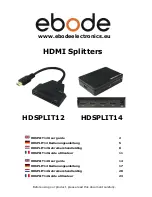 Предварительный просмотр 1 страницы Ebode HDSPLIT12 User Manual