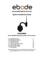 Предварительный просмотр 1 страницы Ebode IPCAM60 Quick Installation Manual