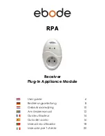 Preview for 1 page of Ebode RPA User Manual