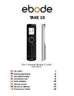 Ebode TAKE10 IR/RF User Manual предпросмотр