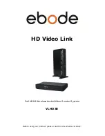 Ebode VLHD30 User Manual предпросмотр