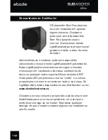 Предварительный просмотр 102 страницы Ebode XDOM SUBWOOFER - PRODUCTSHEET Owner'S Manual And Installation Instructions