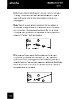 Предварительный просмотр 122 страницы Ebode XDOM SUBWOOFER - PRODUCTSHEET Owner'S Manual And Installation Instructions