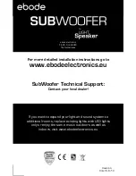 Preview for 132 page of Ebode XDOM SUBWOOFER - PRODUCTSHEET Owner'S Manual And Installation Instructions