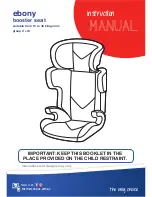 ebony booster seat Instruction Manual preview