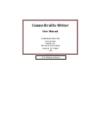 eBrailler Cosmo Braille User Manual preview