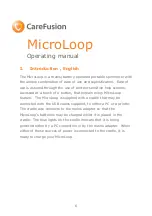 Preview for 3 page of Ebrington Medical CareFusion MicroLoop Operating Manual