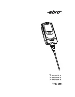 Ebro TFE 510 Operating Instructions Manual предпросмотр