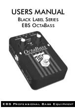 EBS BLACK LABEL OCTABASS User Manual preview