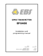 EBS EPX400 Installation And Programming Manual предпросмотр