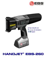 EBS HANDJET -260 Operating Manual предпросмотр