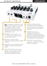 Предварительный просмотр 5 страницы EBS STANLEY CLARKE User Manual