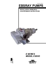 Preview for 1 page of Ebsray E Series Installation, Operation & Maintenance Instructions Manual