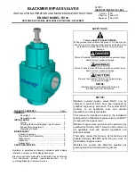 Предварительный просмотр 1 страницы Ebsray RV18 Installation, Operation And Maintenance Instructions