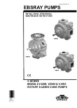 Ebsray V Series Installation, Operation & Maintenance Instructions Manual preview