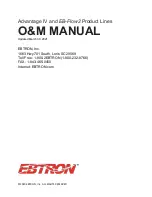 Ebtron Advantage IV Series Operation & Maintenance Manual предпросмотр