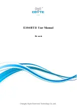 Предварительный просмотр 1 страницы Ebyte E104-BT11 User Manual