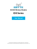 Предварительный просмотр 1 страницы Ebyte E30-T100S2 User Manual