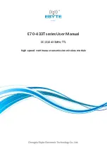 Ebyte E70-433T Series User Manual preview