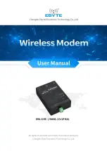 Предварительный просмотр 1 страницы Ebyte E90-DTU 900SL22-GPRS User Manual