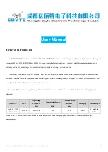 Предварительный просмотр 1 страницы Ebyte LoRa SX-1276 1W User Manual