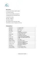 Preview for 3 page of EC Line GP-5850 Series Specifications