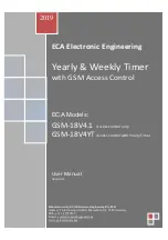 ECA GSM-18V4.1 User Manual предпросмотр