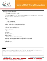 Preview for 5 page of ECA Marina HDMI MAR-H-AL-108 Install Instructions