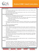 Preview for 3 page of ECA Marina HDMI MAR-H-BA-108 Installation Instructions