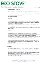 Preview for 7 page of ECCO STOVE 580EC2 Manual