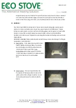 Preview for 16 page of ECCO STOVE 580EC2 Manual