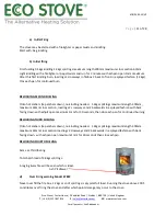 Preview for 11 page of ECCO STOVE 678EC Manual