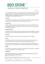 Preview for 25 page of ECCO STOVE E580 Installation Instructions Manual