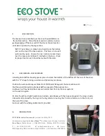 Preview for 18 page of ECCO STOVE E730 Instruction Manual