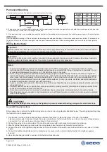 Preview for 3 page of Ecco 13 Series Installation And Operation Instructions Manual