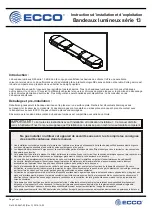 Preview for 19 page of Ecco 13 Series Installation And Operation Instructions Manual