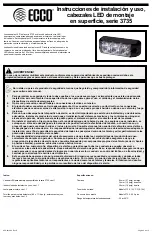 Preview for 5 page of Ecco 3735 Series Installation And Operation Instructions Manual