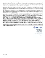 Предварительный просмотр 5 страницы Ecco 3800 Series Installation And Operation Instructions Manual