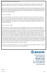 Preview for 4 page of Ecco 5545A Installation And Operating Instructions Manual