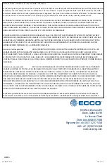 Preview for 12 page of Ecco 5545A Installation And Operating Instructions Manual