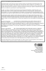 Preview for 8 page of Ecco 5580 Series Assembly, Installation And Operation Instructions