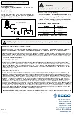 Предварительный просмотр 2 страницы Ecco 6260 Series Installation And Operation Instructions Manual