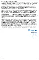 Preview for 8 page of Ecco 6260 Series Installation And Operation Instructions Manual