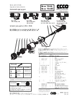 Ecco 72AS Operator Instructions And Spare Parts List preview