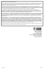 Preview for 12 page of Ecco 7950 Installation And Operation Instruction Manual