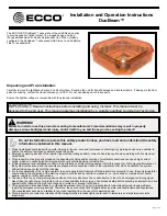 Предварительный просмотр 1 страницы Ecco DuoBeam Installation And Operation Instructions Manual