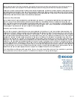 Предварительный просмотр 12 страницы Ecco DuoBeam Installation And Operation Instructions Manual