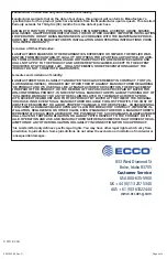 Preview for 4 page of Ecco EB7180 Series Installation And Operation Instructions Manual