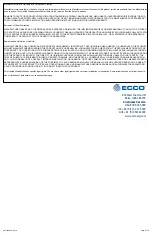 Preview for 8 page of Ecco EB7260 Series Assembly, Installation And Operation Instructions